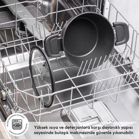 Emsan Diamente Derin Tencere 24 cm - Resim 3