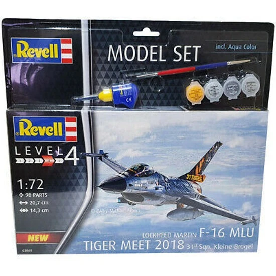 Revell 1:72 Lockheed Martin F-16 MLU Tiger Meet 2018 Model Seti - 63860 ürün görseli 1