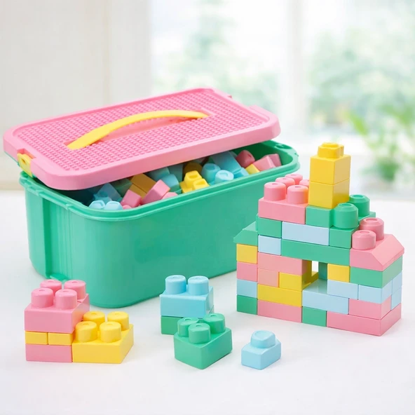 Playtoys 48 Parçalı Yumuşak Lego Seti İlk Bloklarım Gelişim Oyuncakları ürün görseli 1
