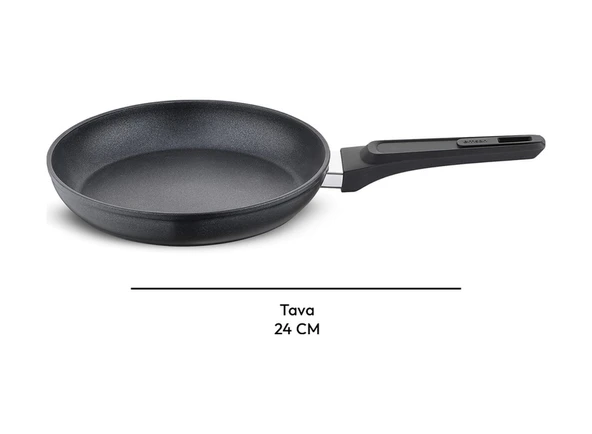 Emsan Diamente Tava 24 Cm Siyah - Resim 5