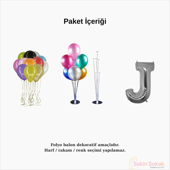 Balon Standlı Süsleme Seti - Resim 2