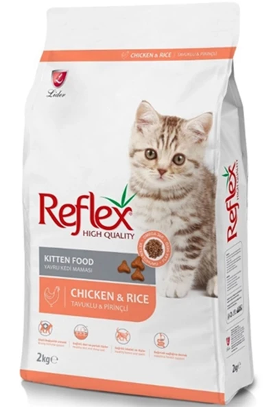 Reflex kitten tavuklu yavru kuru kedi maması 2kg yavru kedi maması ürün görseli 1