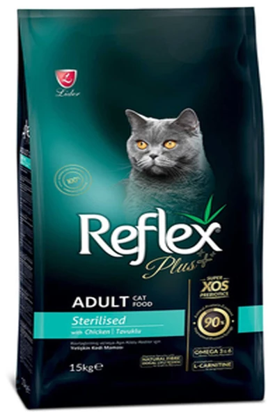 Reflex plus sterilised tavuklu 15kg kısırlaştırılmış kedi maması ürün görseli 1