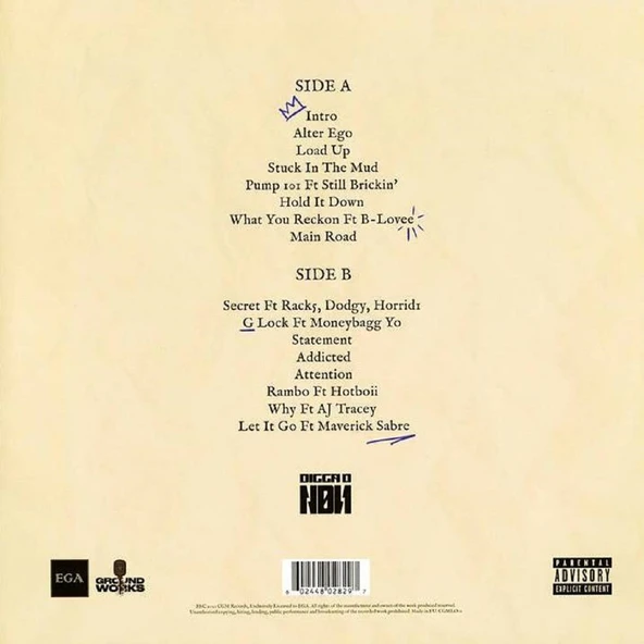 DIGGA D - NOUGHTY BY NATURE (LP) (2022) - Resim 2
