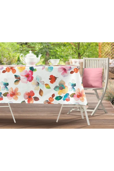 Ardi Pvc Masa Örtüsü - Renkli - 140x140 Cm ürün görseli 1