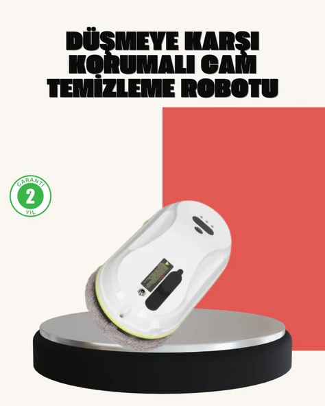 UPS Destekli Düşmeye Karşı Korumalı Cam Temizleme Robotu ürün görseli 1