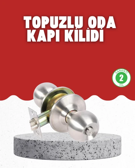 Estetik Güvenli Topuzlu Kapı Kilidi ürün görseli 1