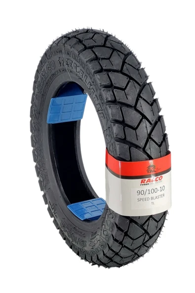 RALCO TYRES 90/100-10TL (TUBELESS - DUBLEKS) MOTOSİKLET LASTİĞİ ürün görseli 1