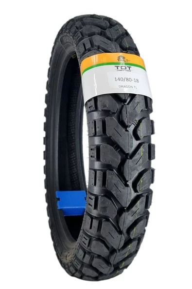 TDT TYRES 140/80-18 TL (TUBELESS - DUBLEKS) DRAGON MOTOSİKLET LASTİĞİ ürün görseli 1