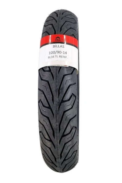 Billas 100/90-14TL (TUBELESS - DUBLEKS) BL034 MOTOSİKLET LASTİĞİ ürün görseli 1