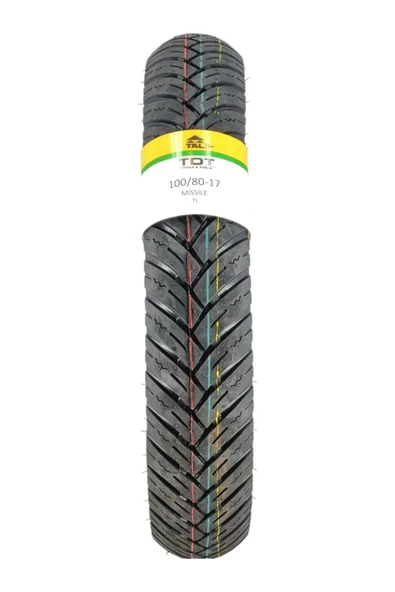 TDT TYRES 100/80-17 PULSAR NS200 /RS200 ÖN LASTİĞİ MİSSİLE TL(DUBLEKS-TUBELESS) ürün görseli 1