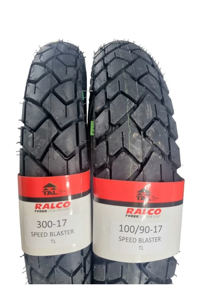 RALCO TYRES Tvs Raider, 100/90-17 Tl Ve 300-17 Tl Dubleks Lastik Set ürün görseli 1