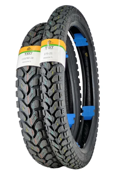 TDT TYRES 110/90-18 VE 275-21 TL (TUBELESS - DUBLEKS) LASTİK TAKIMI ürün görseli 1