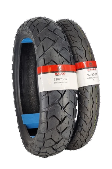 RALCO TYRES MOTOR LASTİK 130/70-17 VE 90/90-17 TL (TUBELESS - DUBLEKS) TAKIM ürün görseli 1