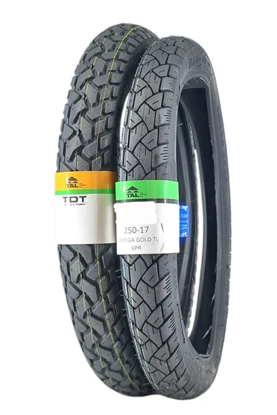 ONMX TYRES 275-17 ADVENTURE VE 250-17 GOLD TL (TUBELESS - DUBLEKS) LASTİK TAKIMI ürün görseli 1