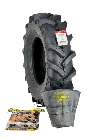 Billas 650/80-12 Çapa Makinesi+ İÇ LASTİK SET-Pat Pat Lastiği 92/A6 BL 110 YÜKSEK SIK DİŞ ürün görseli 1