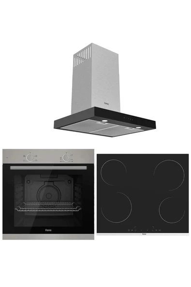 Ferre MEGA PLUS SERİSİ 3'LÜ CAM ANKASTRE SET (XE61MDV-MS261-D100) ürün görseli 1