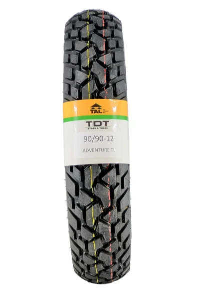 TDT TYRES MOTOSİKLET LASTİĞİ 90/90-12/ ADVENTURE TL (TUBELESS - DUBLEKS) ürün görseli 1