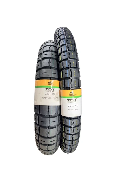 TDT TYRES Awasaki Klx150, 410-18 Ve 275-21 Tt Supermoto Lastik Set ürün görseli 1