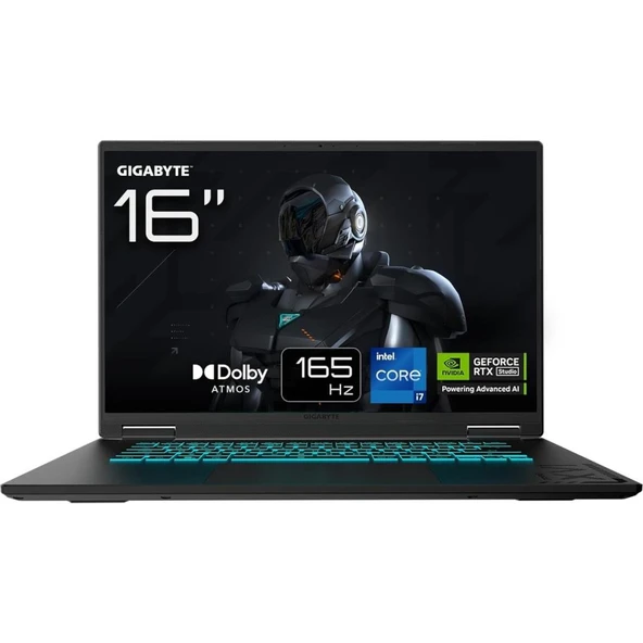 GIGABYTE GAMING A16 CWH Gaming Notebook, 16 inç 165Hz FullHD 16:10 Ekran, Intel Core i7-13620H, NVIDIA GeForce RTX 5070, 16 GB DDR5 RAM, 1TB SSD ürün görseli 1