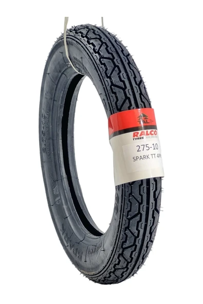 RALCO TYRES 275-10 SPARK TT İÇ LASTİKLİ TİP  MOTOSİKLET LASTİĞİ ürün görseli 1
