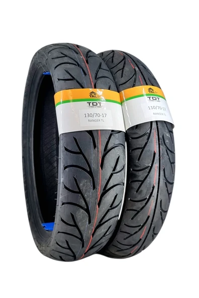 TDT TYRES 130/70-17 VE 110/70-17 RANGER TL (TUBELESS - DUBLEKS) MOTOSİKLET LASTİK TAKIMI ürün görseli 1