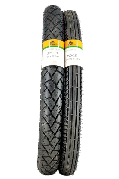 DARSON TYRES 275-18 VE 250-18 CG LASTİĞİ TT (TUBETYPE - İÇ LASTİKLİ TİP) HULK /ATHLETTE ürün görseli 1