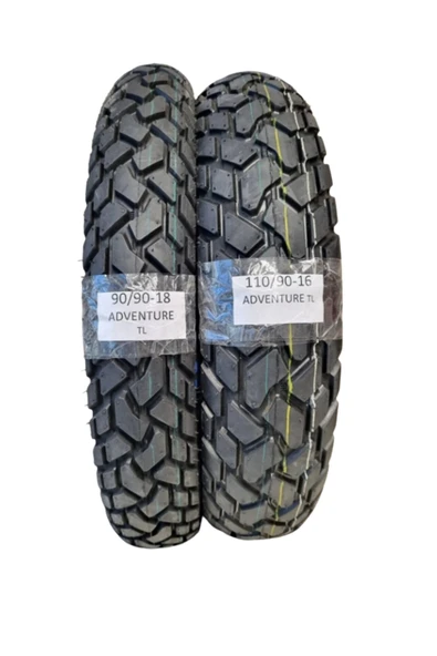 TDT TYRES SET ön ve arka Kanuni Seyhan 150c, Suzuki Gn125 ,mondial Kt 125 90/90-18 VE 110/90-16 ürün görseli 1