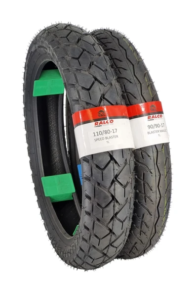 RALCO TYRES MOTOR LASTİK 110/80-17 VE 90/90-17 LASTİK TAKIMI TL (TUBELESS - DUBLEKS) ürün görseli 1