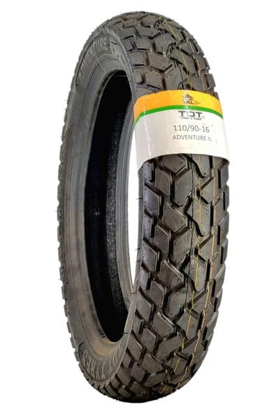 TDT TYRES TDT TYRES110/90-16 ADVENTURE (TUBELESS - DUBLEKS) MOTOSİKLET LASTİĞİ ürün görseli 1