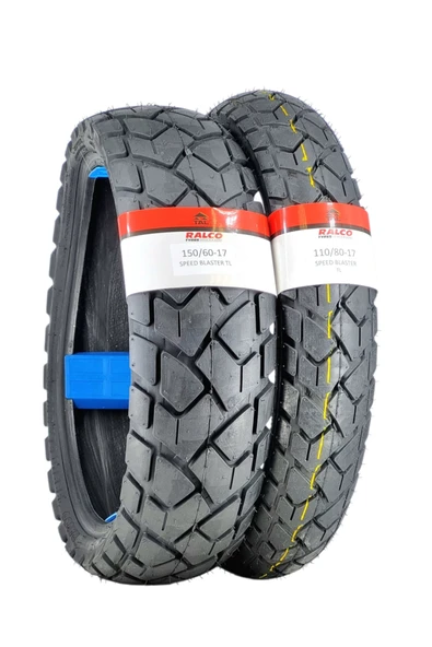 RALCO TYRES 110/80-17 VE 150/60-17 MOTOSİKLET LASTİK TAKIMI SPEED BLASTER ürün görseli 1