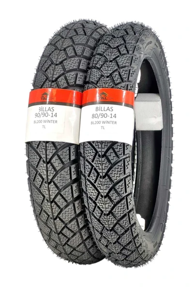 Billas HONDA DİO KIŞLIK TAKIM 80/90-14 VE 90/90-14 TL (TUBELESS - DUBLEKS) 2025 TARİH ürün görseli 1