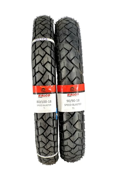 RALCO TYRES Honda Cb 125 Ace, 80/100-18 Tl Ve 90/90-18 Tl Dubleks Lastik Set ürün görseli 1