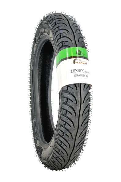 MARUTİ TYRES MOTOSİKLET LASTİK 16X300/(76-305) TL (TUBELESS - DUBLEKS) ürün görseli 1