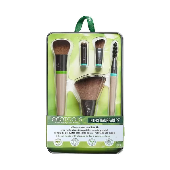 Ecotools EC-3128 Daily Essentials Total Face Kit Makyaj Fırçası Seti ürün görseli 1