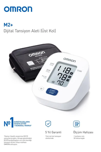 Omron M2+ Dijital Tansiyon Aleti - Resim 2