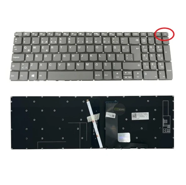 Lenovo ideaPad 330H-15IGM Klavye Füme Tr Işıklı ürün görseli 1