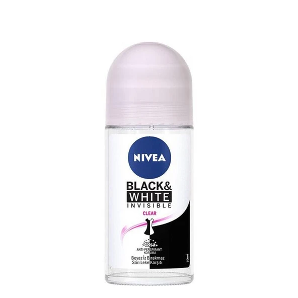Nivea Invisible For Black  White Roll-On Clear 50 ml ürün görseli 1