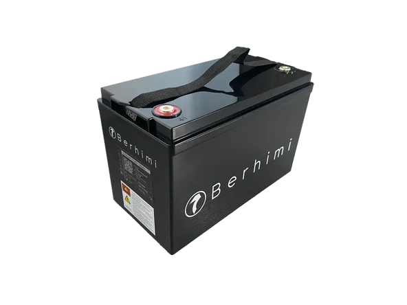 Berhimi 12V 100 Amper IP67 4000 DOD, BT Marin/Karavan Lifepo4 Lityum Akü ürün görseli 1