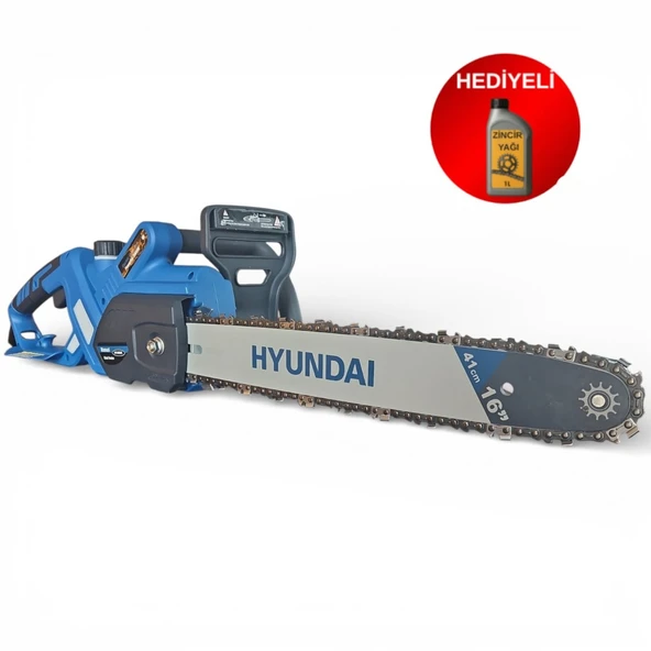 Hyundai HYC200 2000W Elektrikli Ağaç Kesme Testere 45 cm + 1 L Zincir Yağı Hediye ürün görseli 1