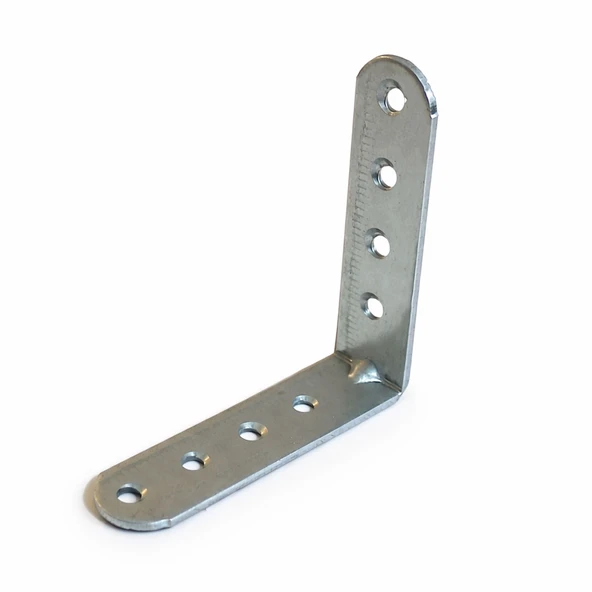 L Demir Gönye 25’li Set Yuvarlak Başlı 20x75x75 mm Köşe Birleştirme Metal Montaj Sabitleme Aparatı ürün görseli 1