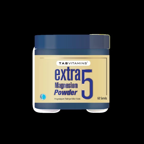 Tab Vitamins Extra5 Magnezyum Powder 60 Servis ürün görseli 1