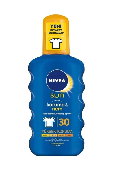 NIVEA Sun Güneş Kremi F-30 Sprey 200ml ürün görseli 1