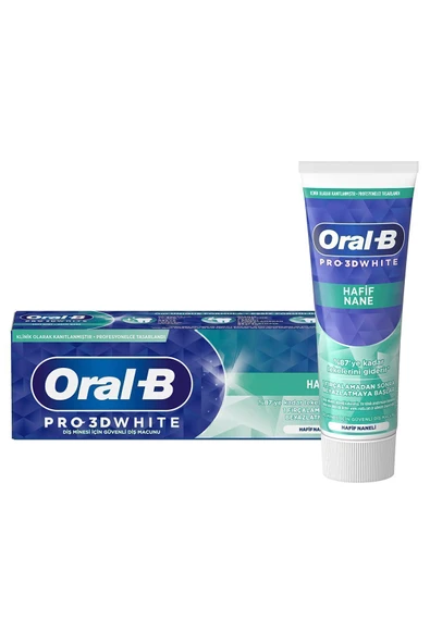 Oral-B Pro 3D White Soft Mint 75 Ml - Resim 3
