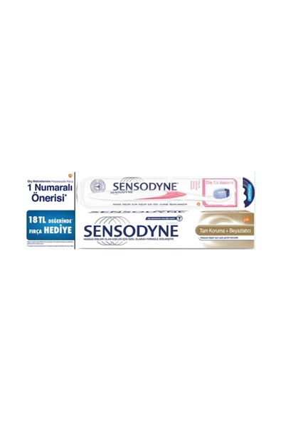 Sensodyne Tam Koruma 75 ml Macun ve Fırça ürün görseli 1