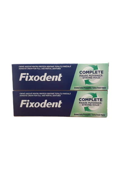 Fixodent COMPLETE GÜÇLÜ TUTUŞ EXTRA FERAH AROMA PROTEZ YAPIŞTIRICI KREM 47 GR X 2 ADET ürün görseli 1