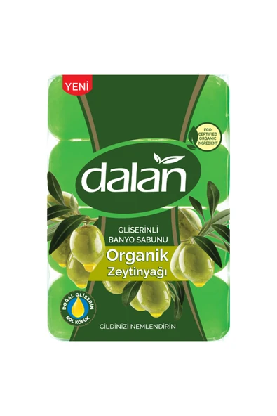 Dalan Gliserinli Organik Zeytinyağlı Banyo Sabunu 4 x 150 gr ürün görseli 1