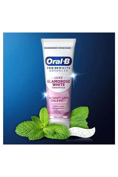 Oral-B Diş Macunu Glamorous White 75 Ml - Resim 8