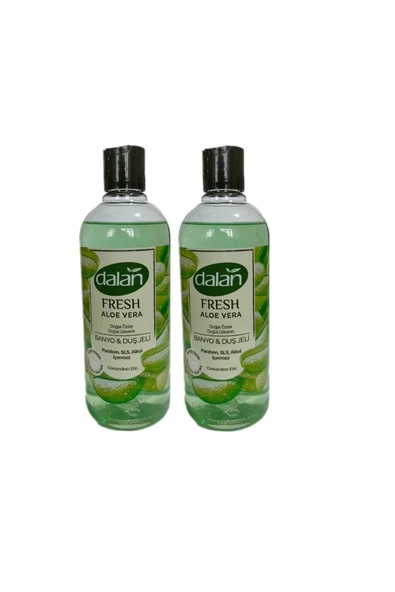 Dalan Fresh Doğal Çiçek Özleri Doğal Gliserin Duş Jeli Aloe Vera Kokulu Canlandırıcı Etki 2 Adet X 500ml ürün görseli 1