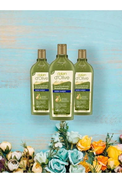 Dalan D'olive Kepek Karşıtı Zeytinyağlı Şampuan 400ml X 3 Adet ürün görseli 1